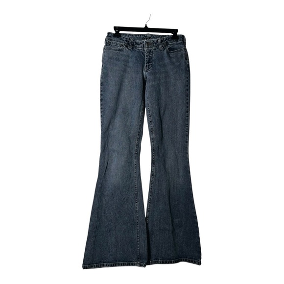 2124. SILVER DENIM JEANS Y2K ERA FLARE STYLE LOW RISE MEDIUM WASH SIZE 30/35‎ - Picture 1 of 9